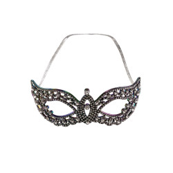 Škraboška luxusní s imitací drahokamů